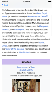 Wikipedia Biography of Queen