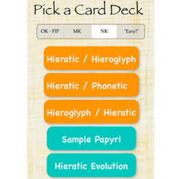 Egyptian Hieratic Flashcards