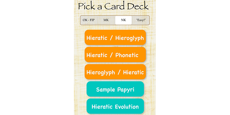 Egyptian Hieratic Flashcards